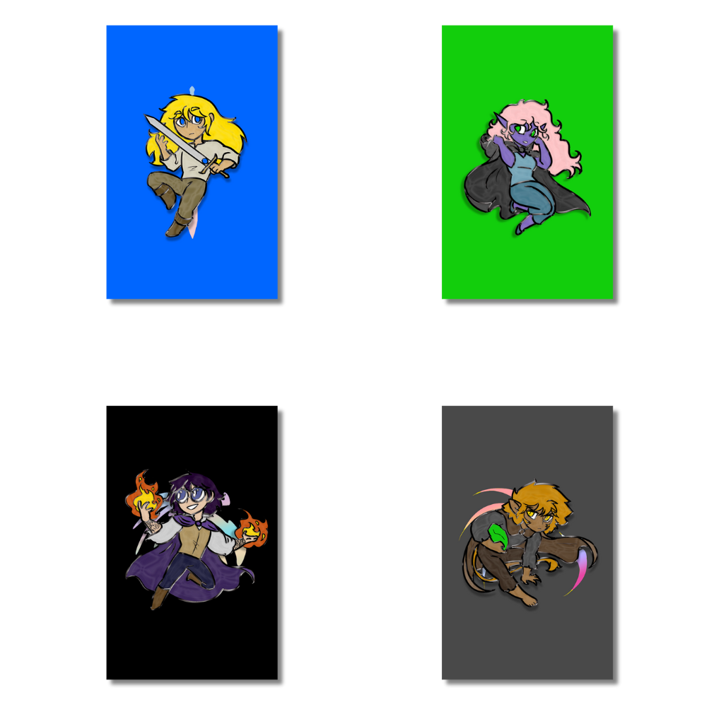 AURORA Pin Pack (Kendal, Alinua, Erin, Falst) ~Glow In The Dark~