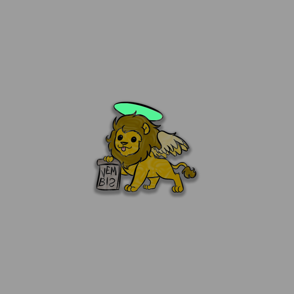 Vembis Lion GLOW IN THE DARK Pin