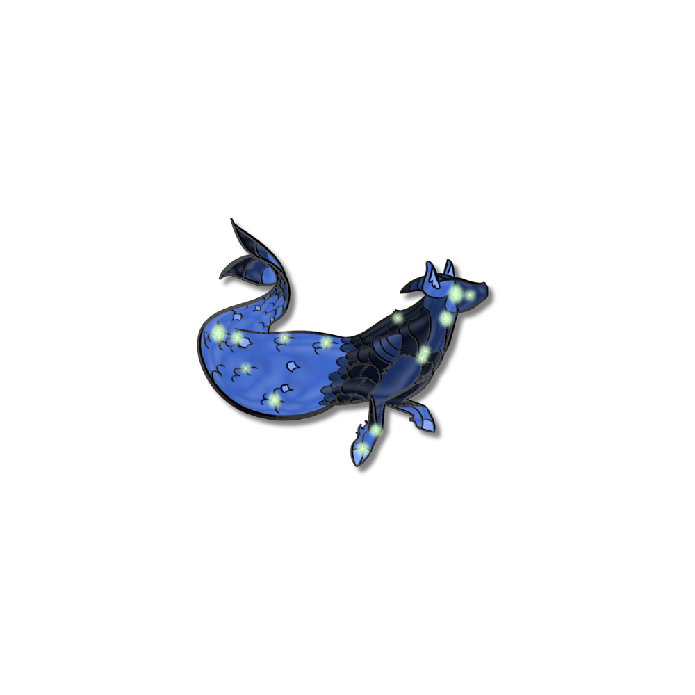 Capricorn ♑ Glow In The Dark Pin