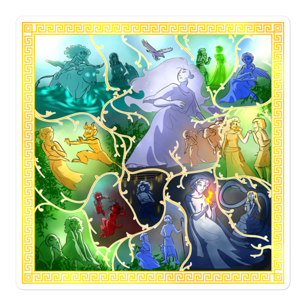 Arachne Tapestry Sticker