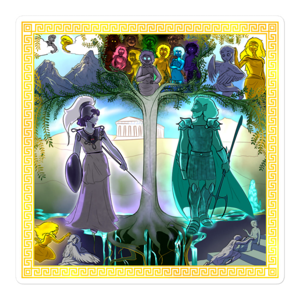 Athena Tapestry Sticker