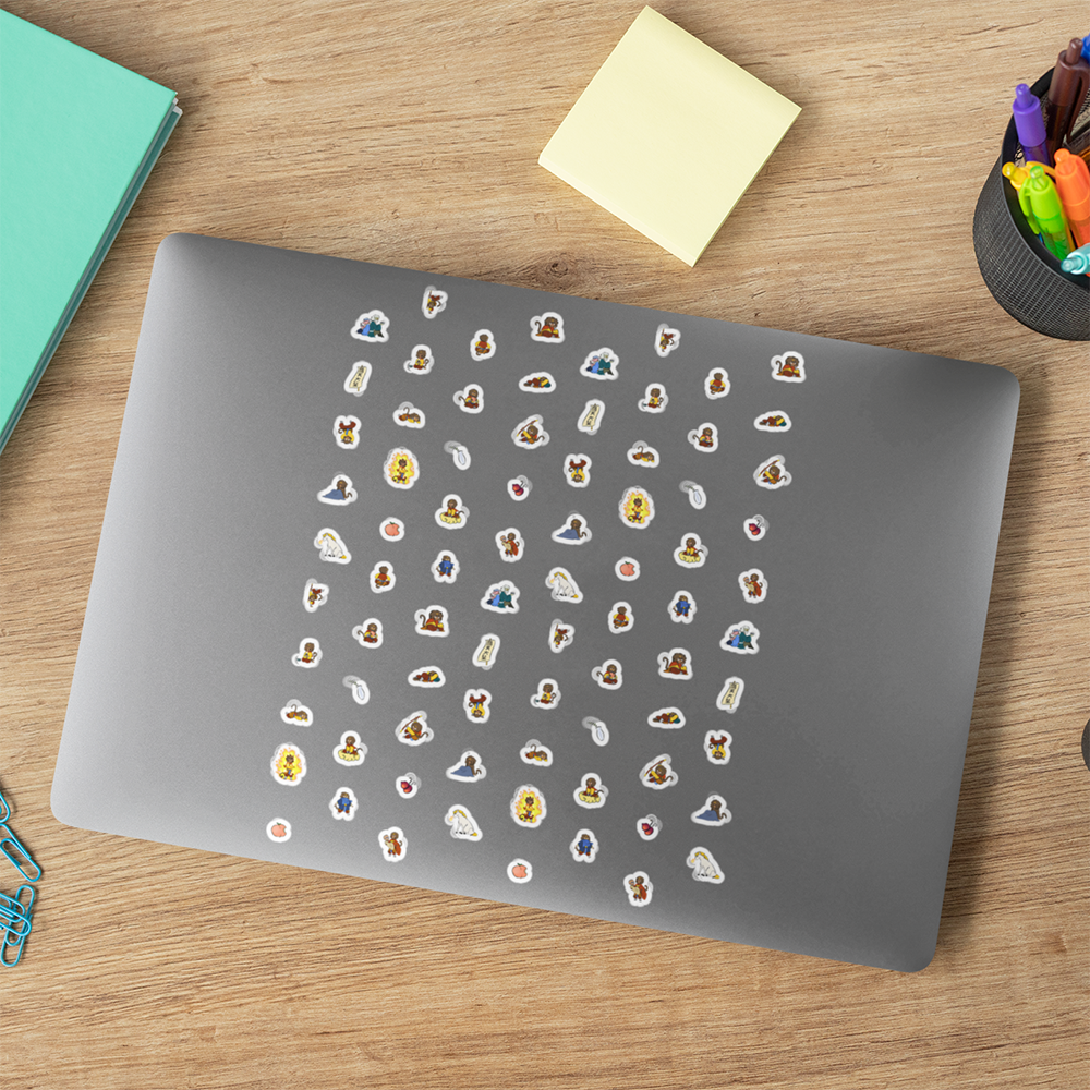 Barrel of Even More Monkeys Sticker Sheet
