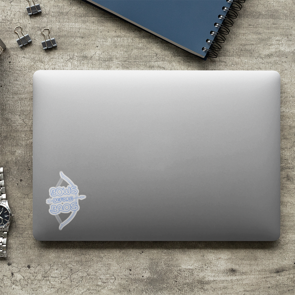 Bows Before Bros Sticker