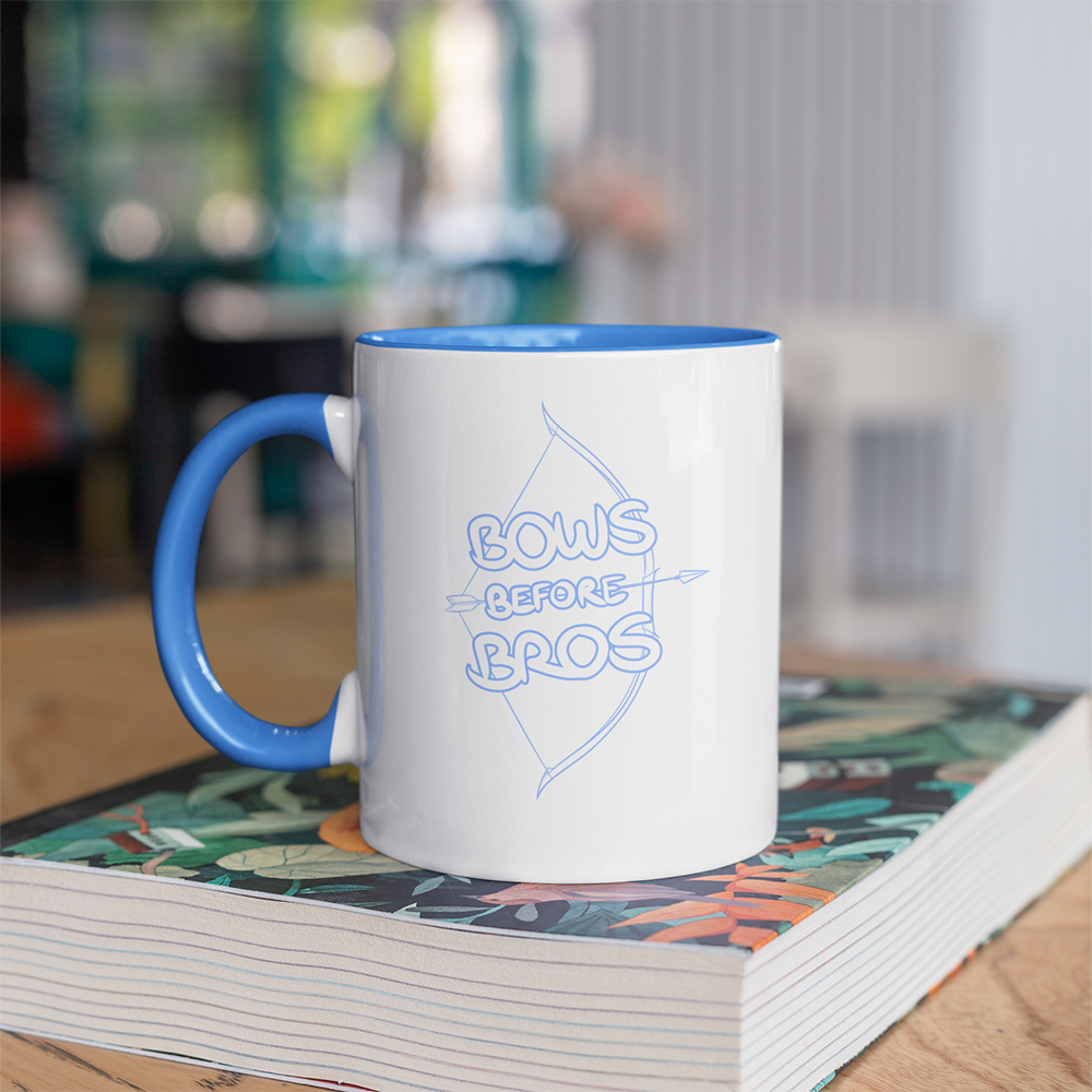 Bows Before Bros Accent Mug