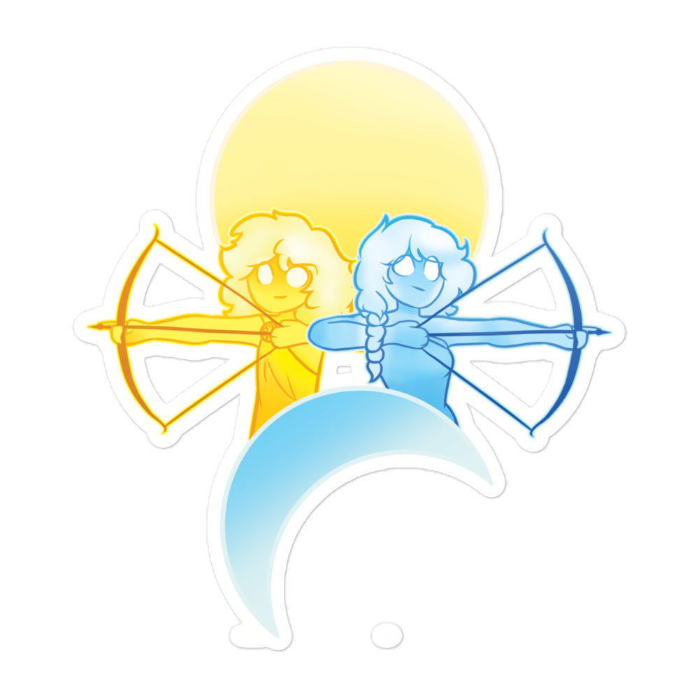 Celestial Twins Sticker