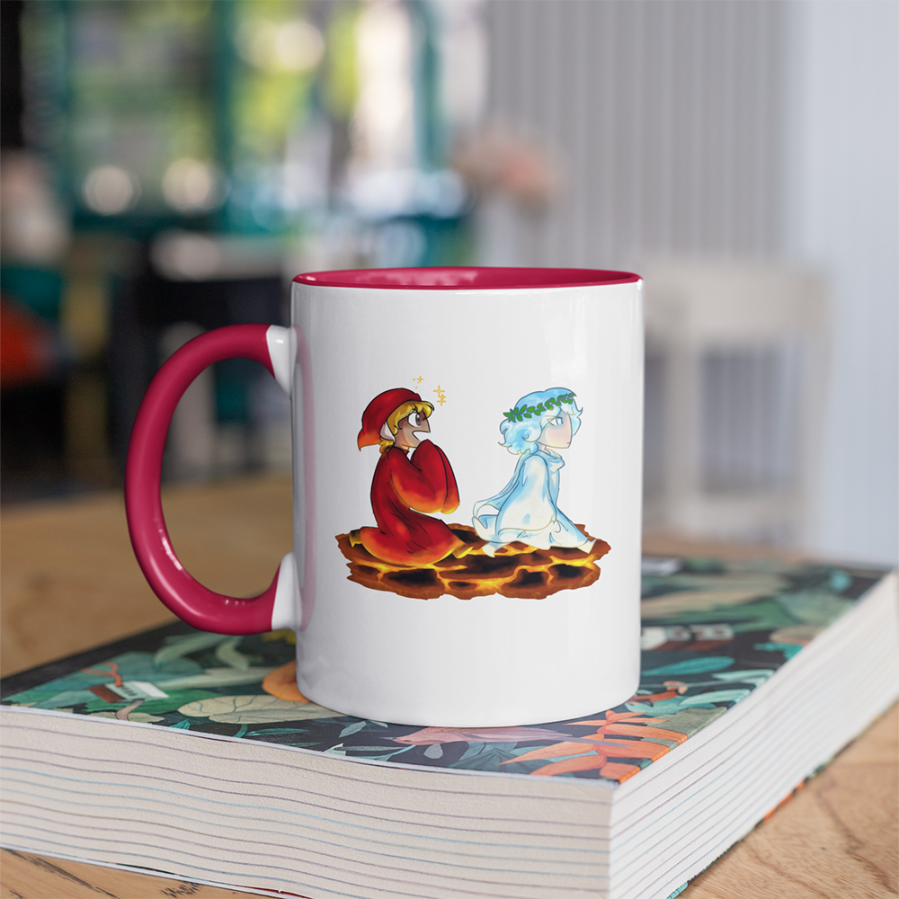 Dante and Virgil Accent Mug