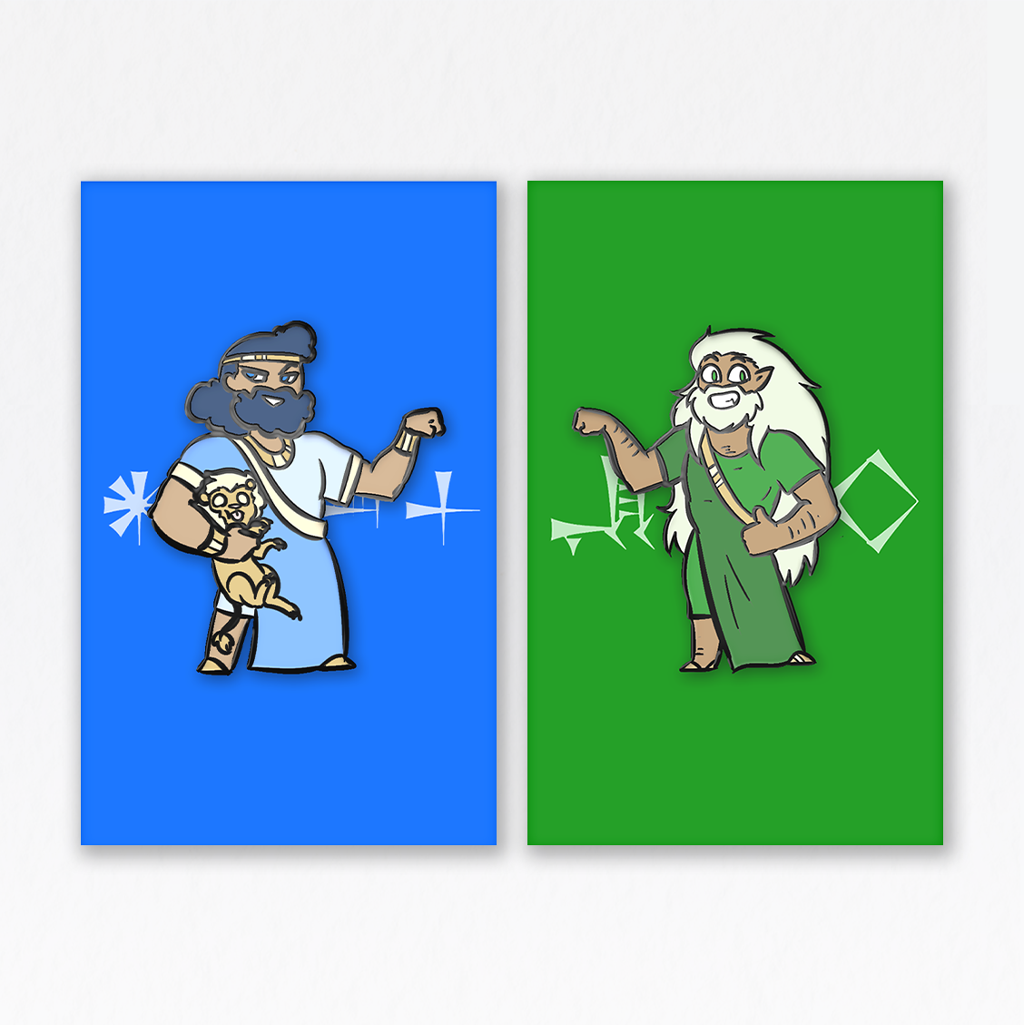 Gilgamesh & Enkidu Pin Pack