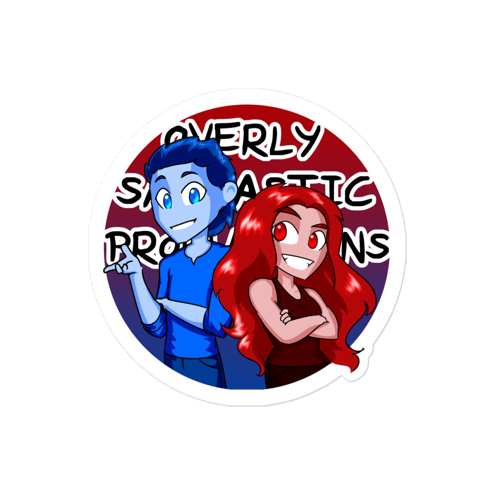 Overly Sarcastic Productions Logo Sticker