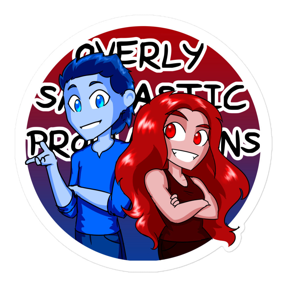 Overly Sarcastic Productions Logo Sticker