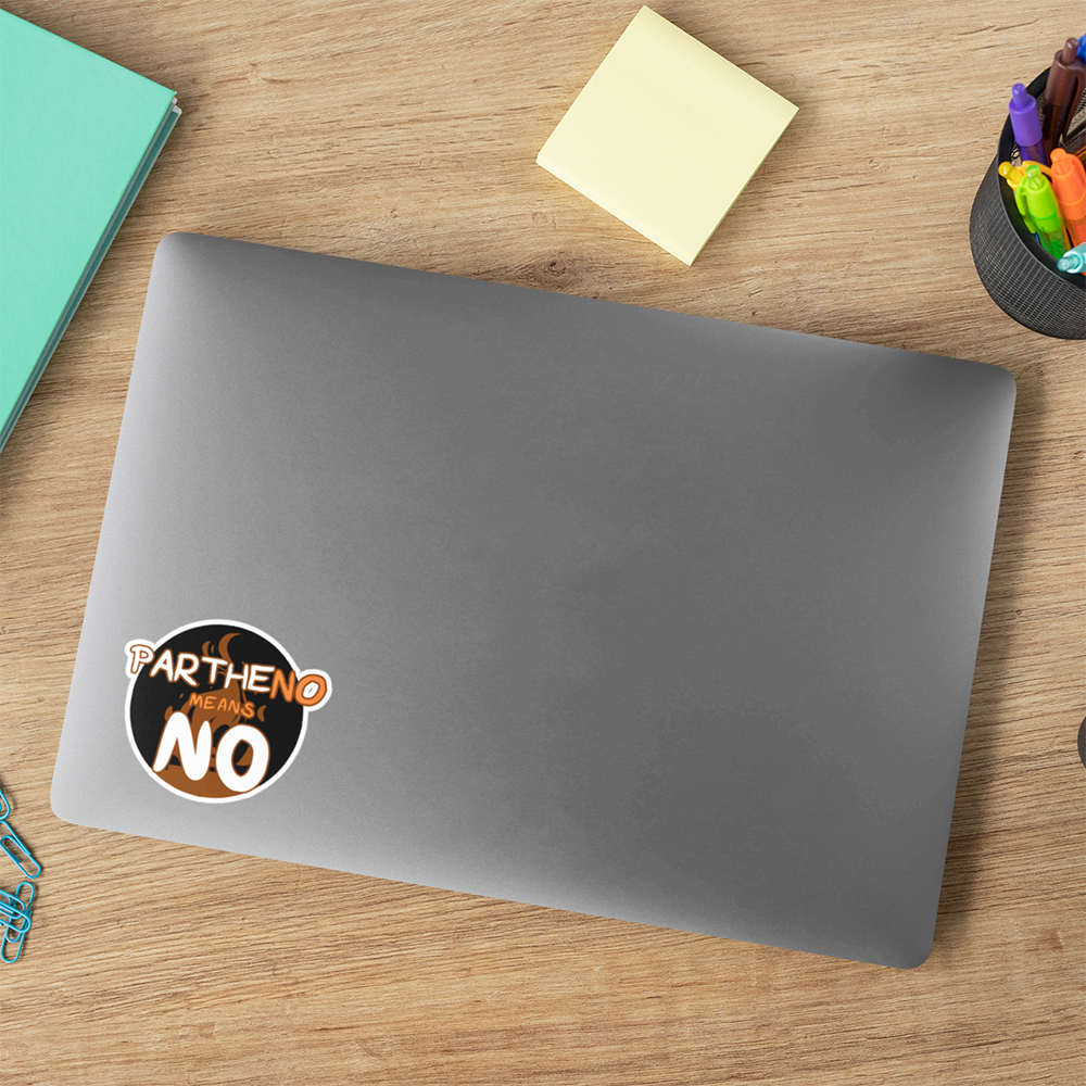 Partheno Means No – Hestia Sticker