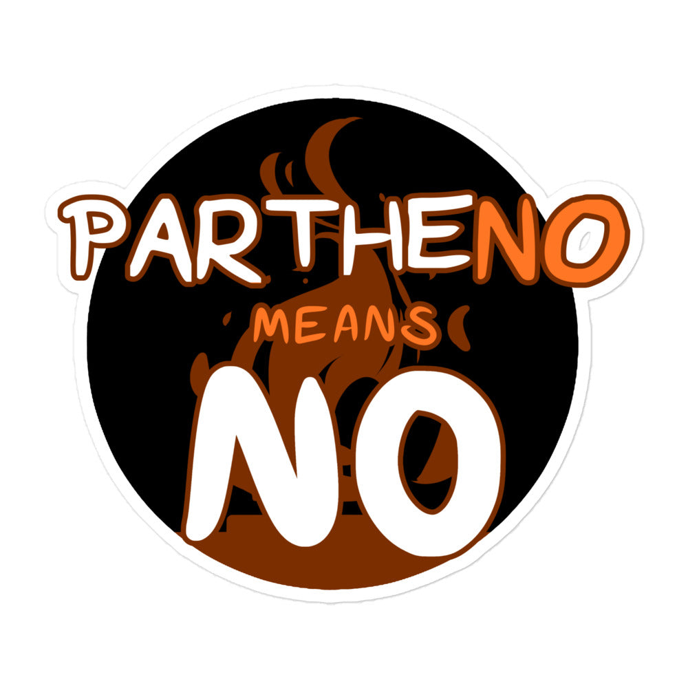 Partheno Means No – Hestia Sticker