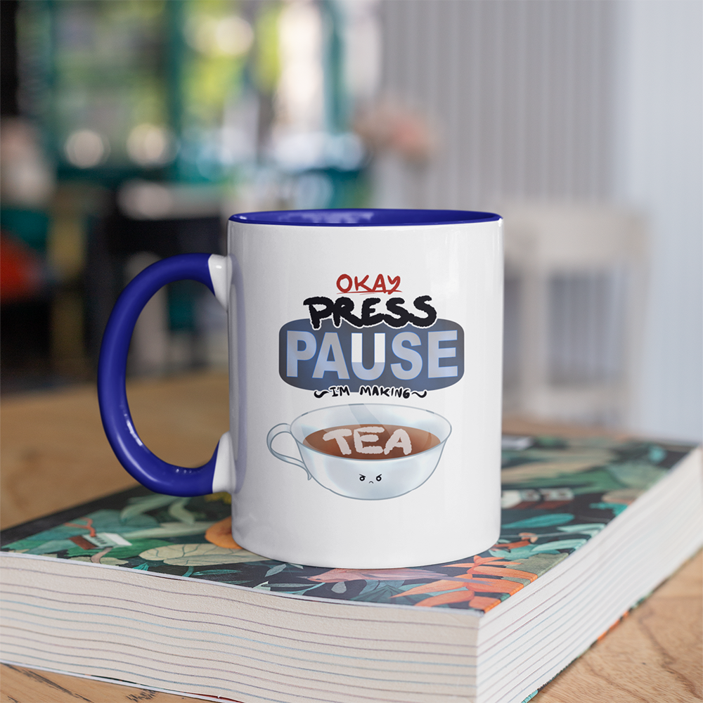 Ragequit Tea Break Accent Mug