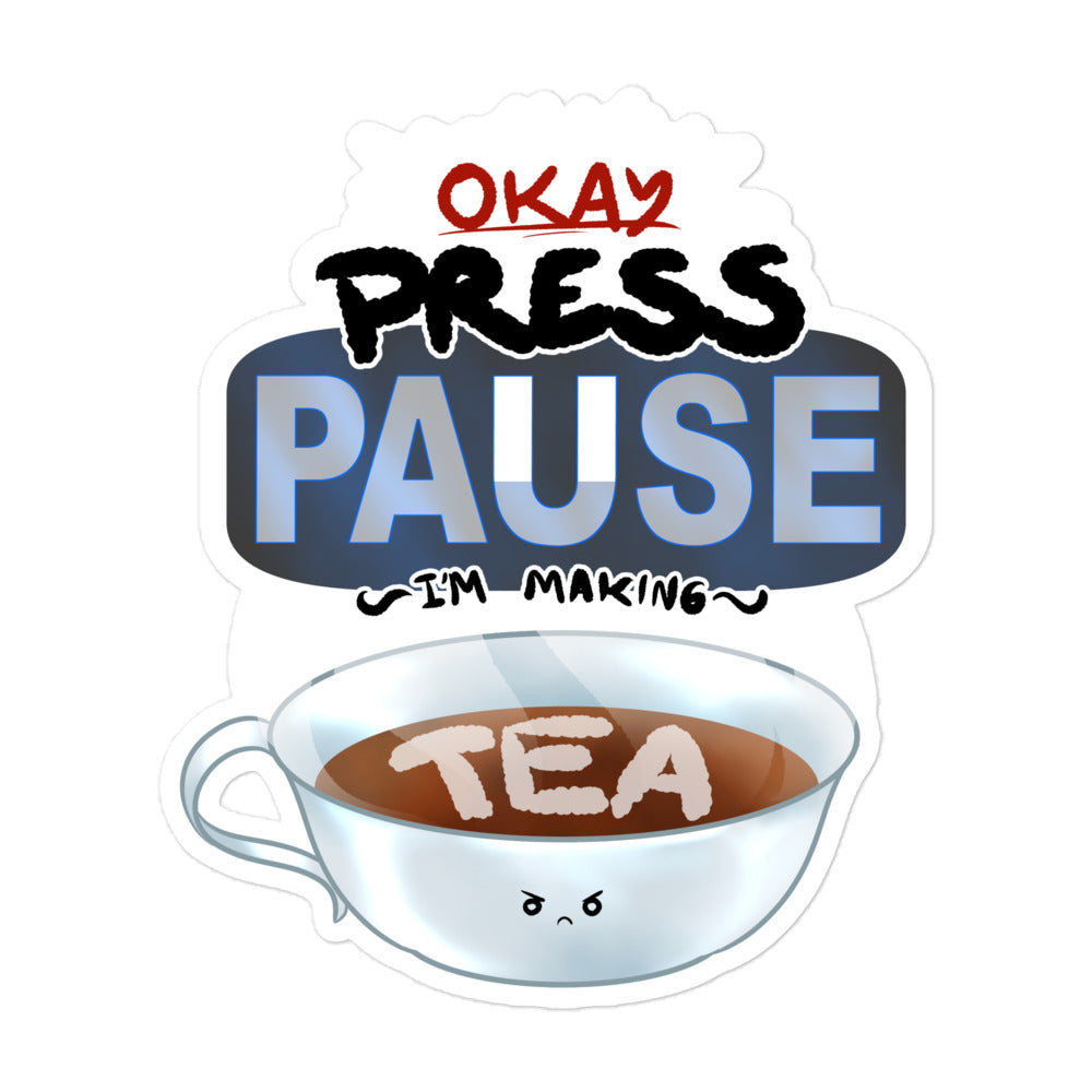 Ragequit Tea Break Sticker