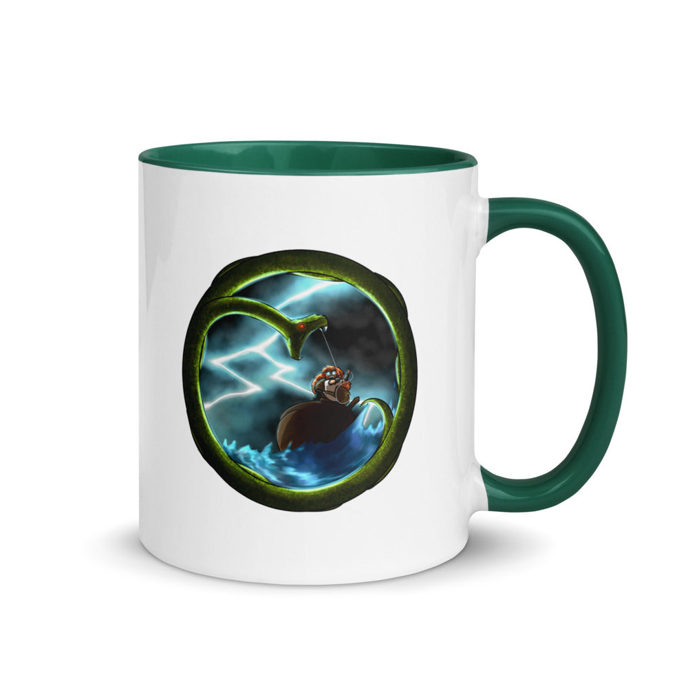 Thor vs Jormungandr Accent Mug (PATREON)