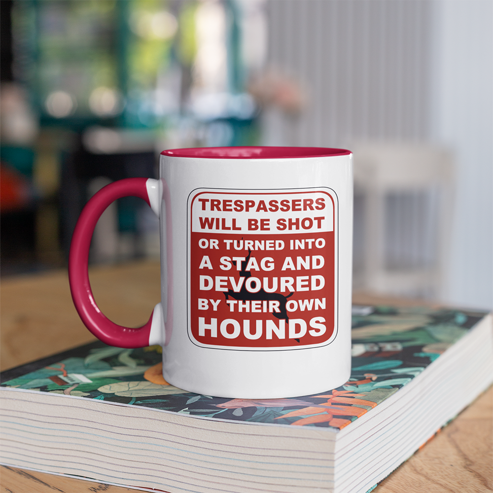 Trespassers Accent Mug