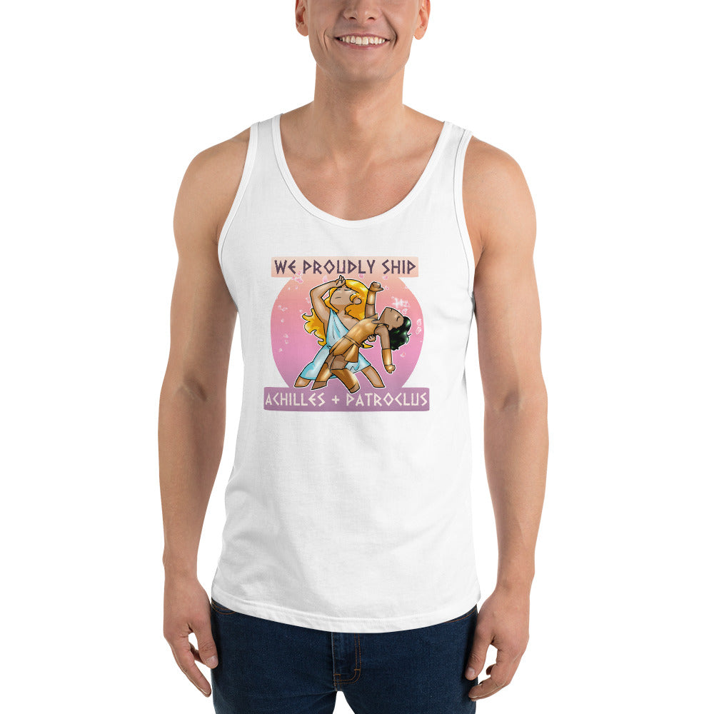 Unisex Achilles + Patroclus Tank top