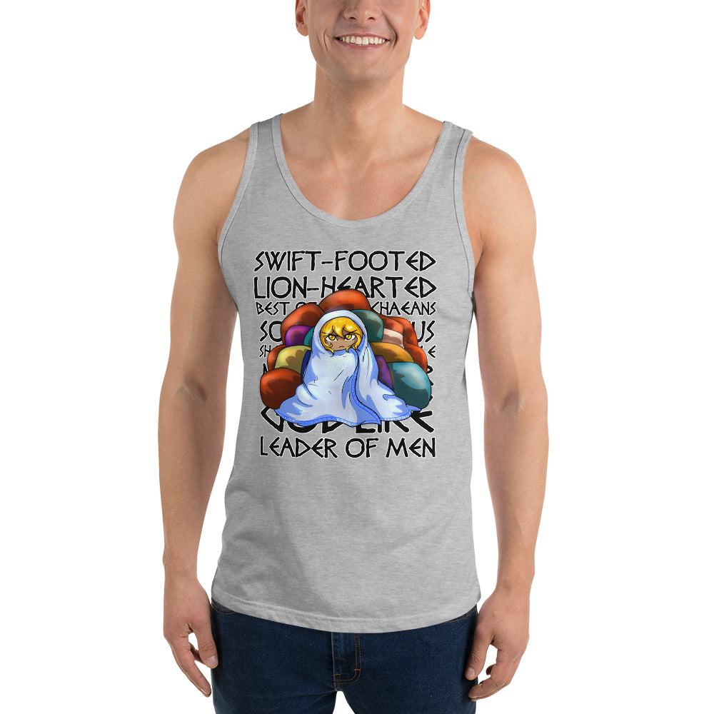 Unisex Epithets of Achilles Tank top