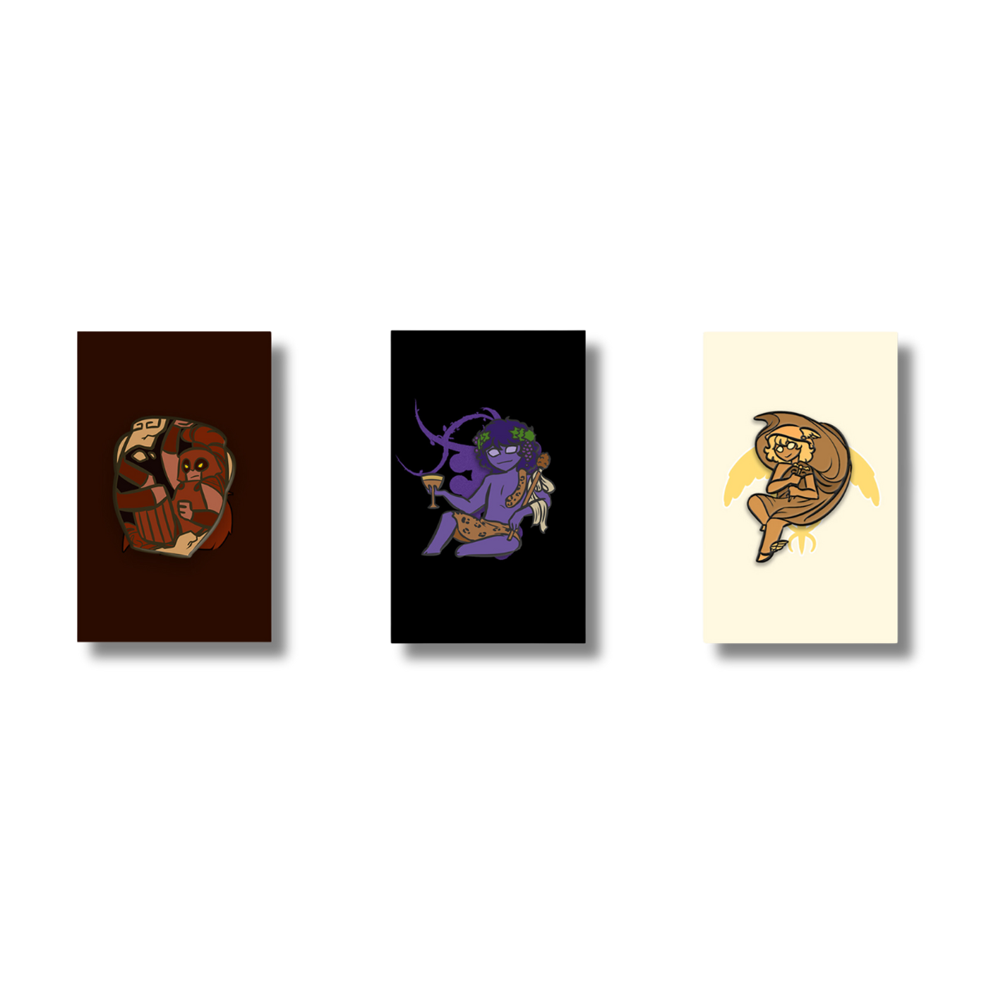 Ares, Hermes, & Dionysus Pin Pack