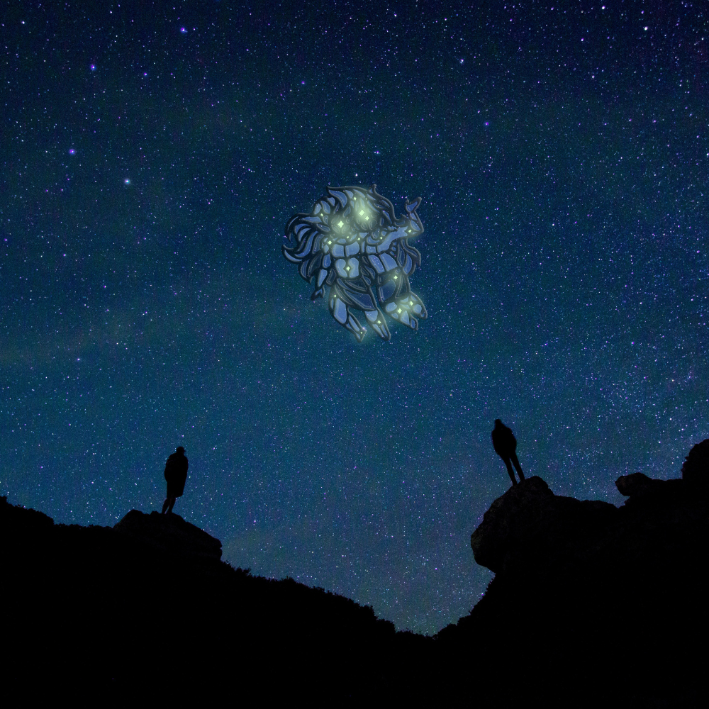 Gemini ♊ Glow In The Dark Pin