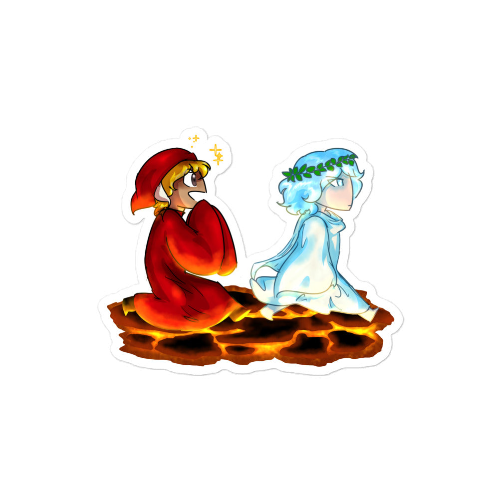 Dante and Virgil Sticker