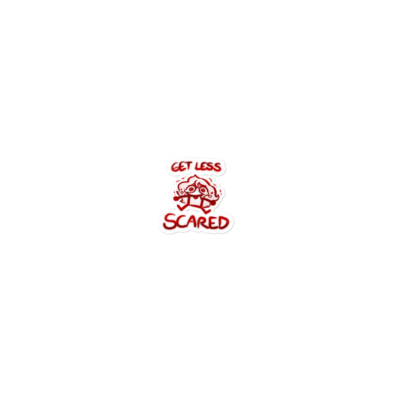 Scared Sticker Tag Stickers