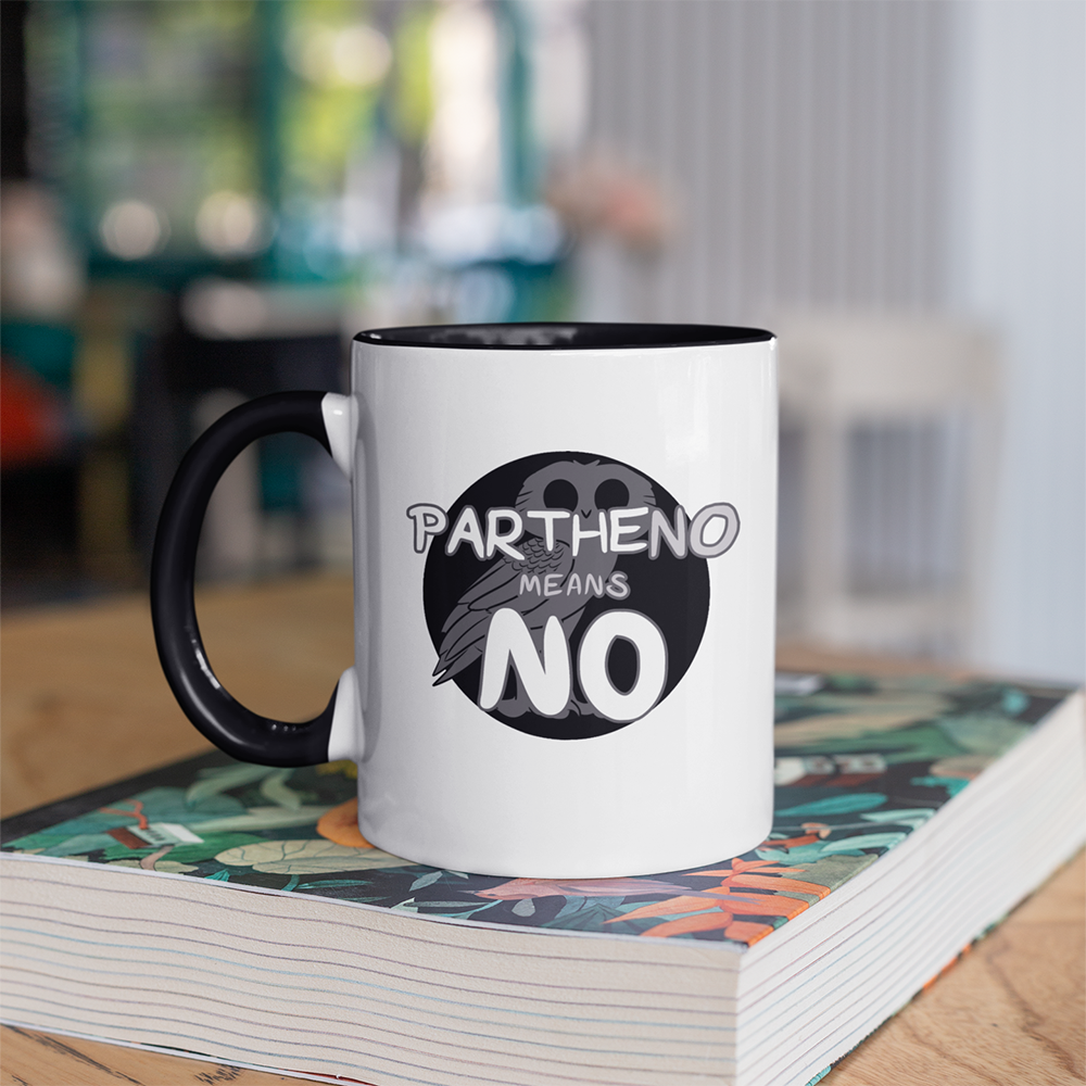 Partheno Means No (Athena) Accent Mug