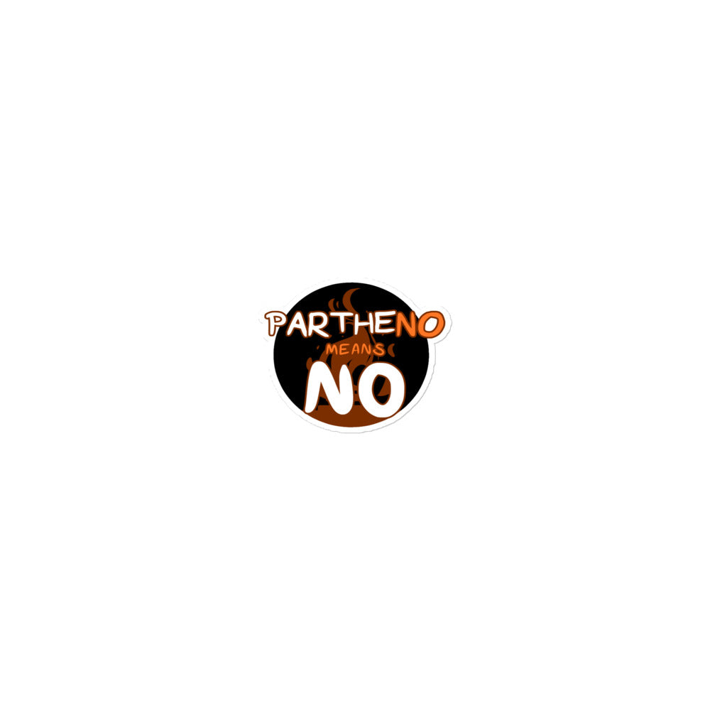 Partheno Means No – Hestia Sticker