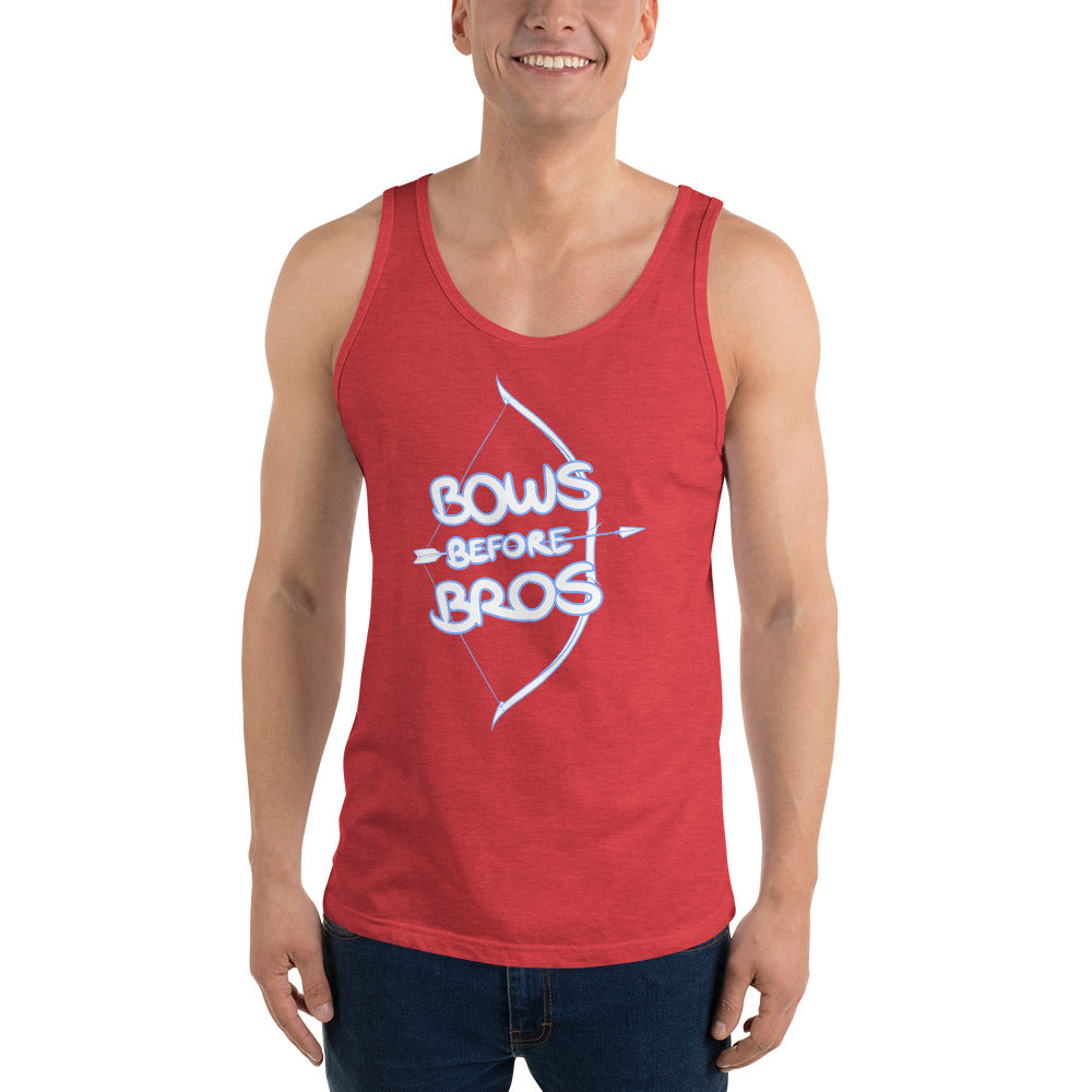 Unisex Bows Before Bros Tank top