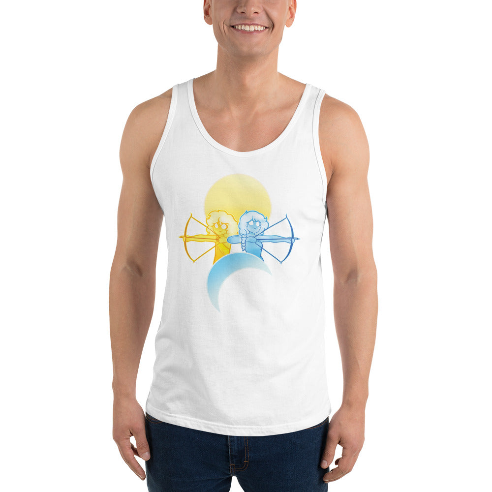 Unisex Celestial Twins Tank top