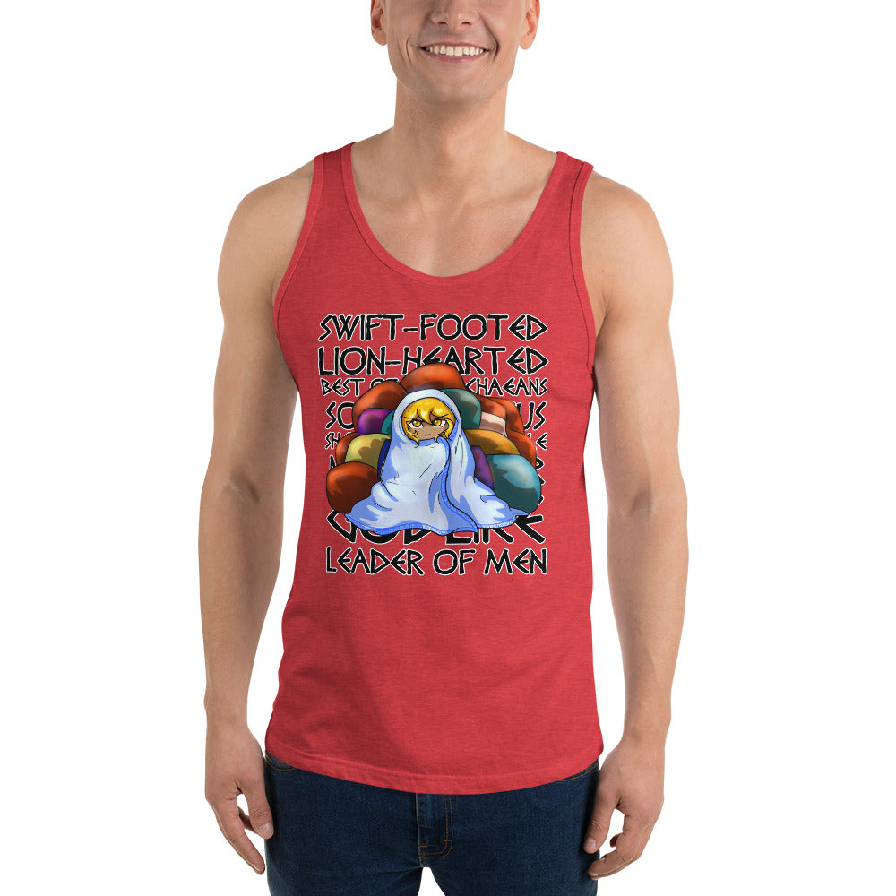 Unisex Epithets of Achilles Tank top