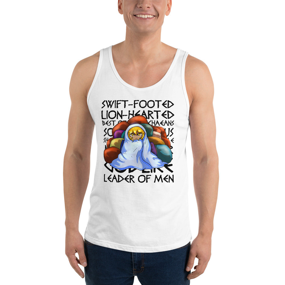 Unisex Epithets of Achilles Tank top