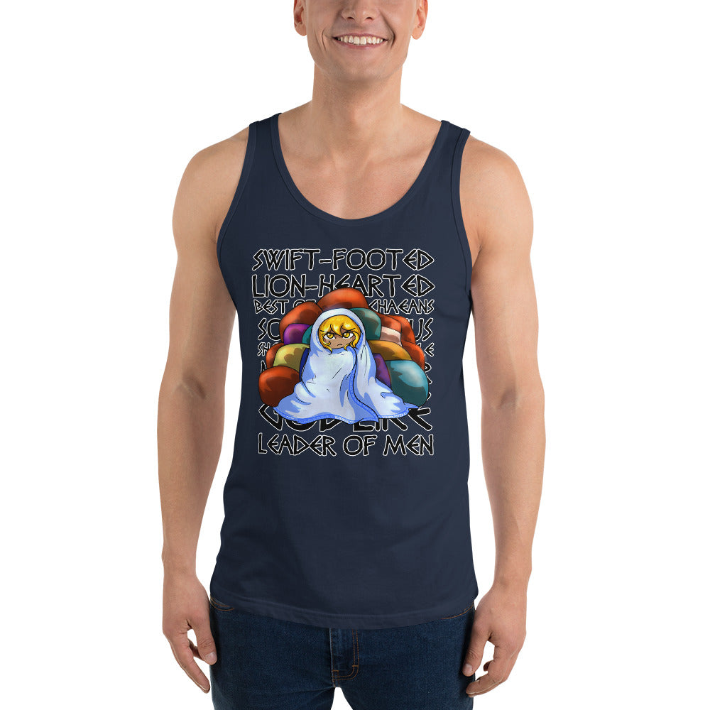 Unisex Epithets of Achilles Tank top
