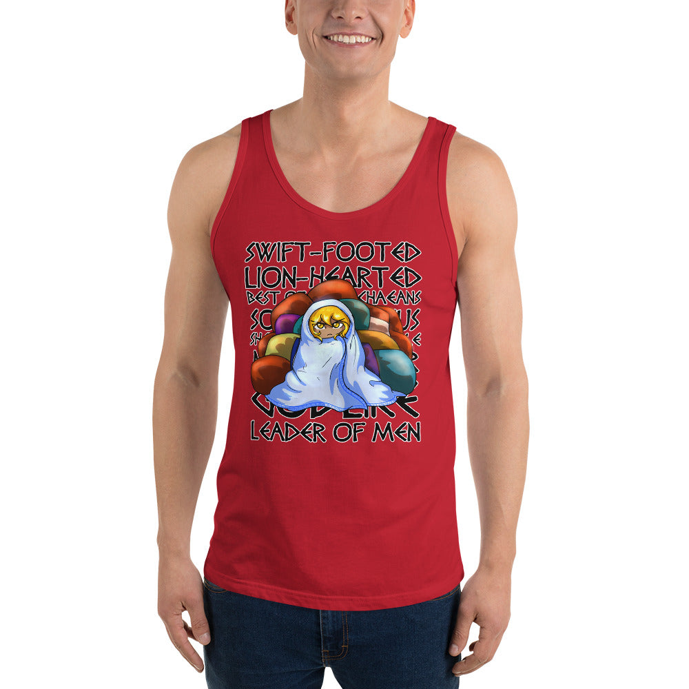 Unisex Epithets of Achilles Tank top