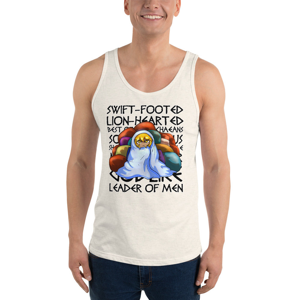Unisex Epithets of Achilles Tank top