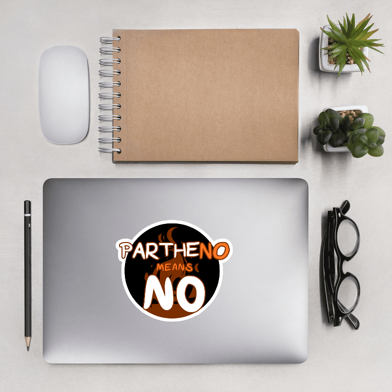 Partheno Means No – Hestia Sticker