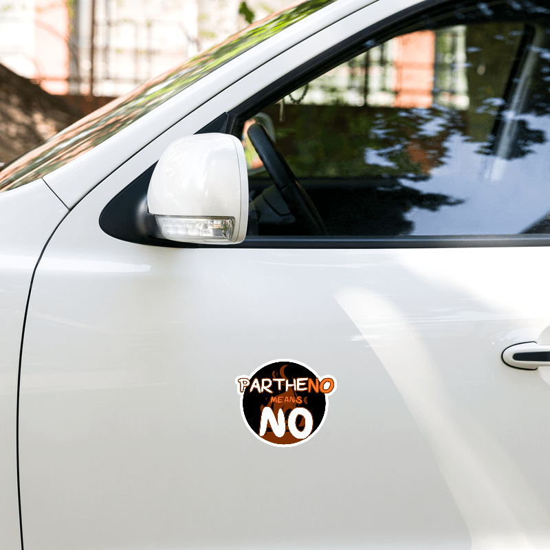 Partheno Means No – Hestia Sticker