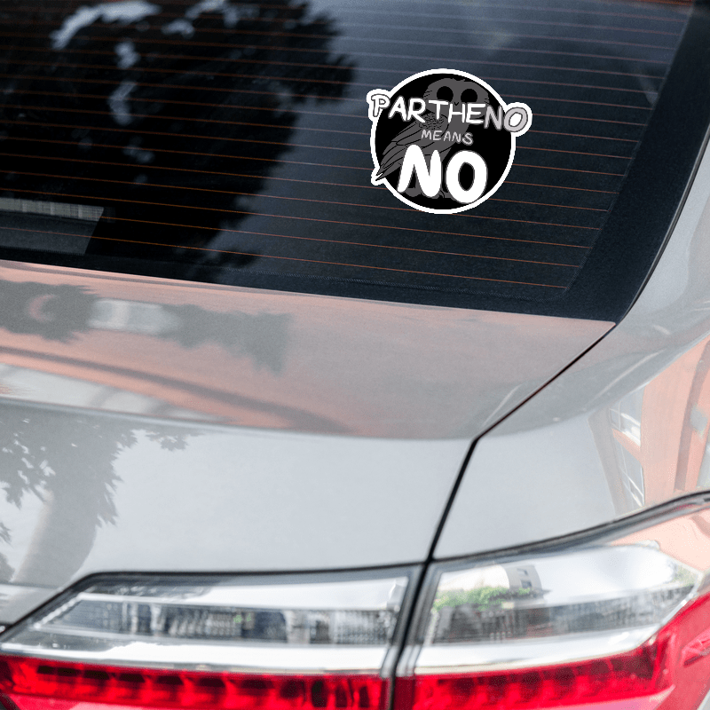 Partheno Means No – Athena Sticker